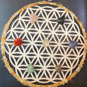 פרח החיים עם 7 צ'אקרות לתליה