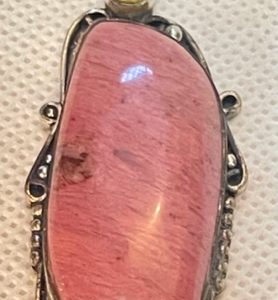 תכשיטים - כסף תליון רודונייט סיטרין אמטיסט