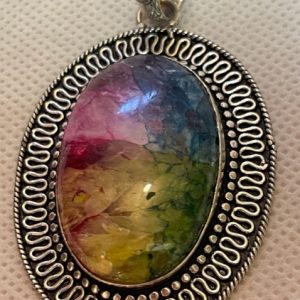 תכשיטים כסף - תליון סולר קוורץ