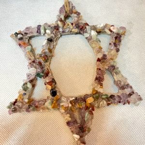 עבודת יד - קרמיקה מגן דוד לתליה