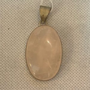 תכשיטים - כסף  תליון רוזקוורץ