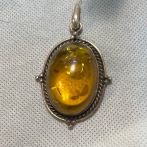 תכשיטים - כסף תליון אמבר מדהים