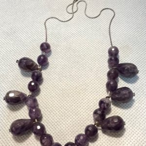 תכשיטים - כסף שרשרת אמטיסט