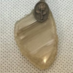 תכשיטים -  כסף תליון אגת טבעי