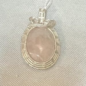 תכשיטים - כסף תליון רוזקוורץ