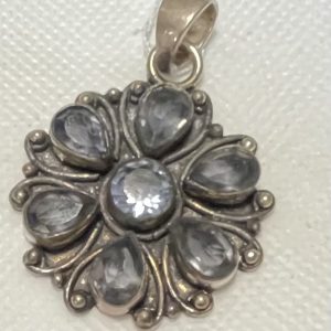 תכשיטים - כסף תליון איוליט בצורת פרח