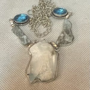 תכשיטים - כסף שרשרת לרימר וטופז