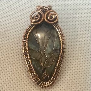 תכשיטים - תליון  לברדוריט עבודת יד