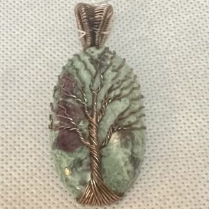 תכשיטים - תליון רובי פושסיט עץ החיים