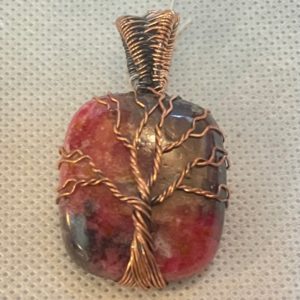 תכשיטים - תליון עץ החיים רודוניט